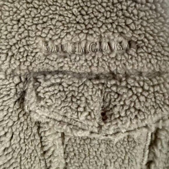 Balenciaga Oversized Fleece Jacket - Brown - Picture 2 of 9